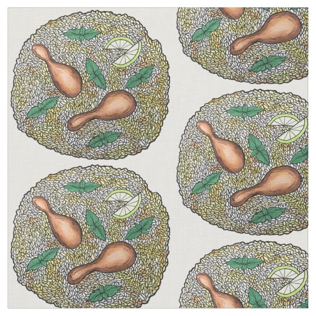 Tela Pollo Biryani comida de plato de arroz mixto indio (De cerca)