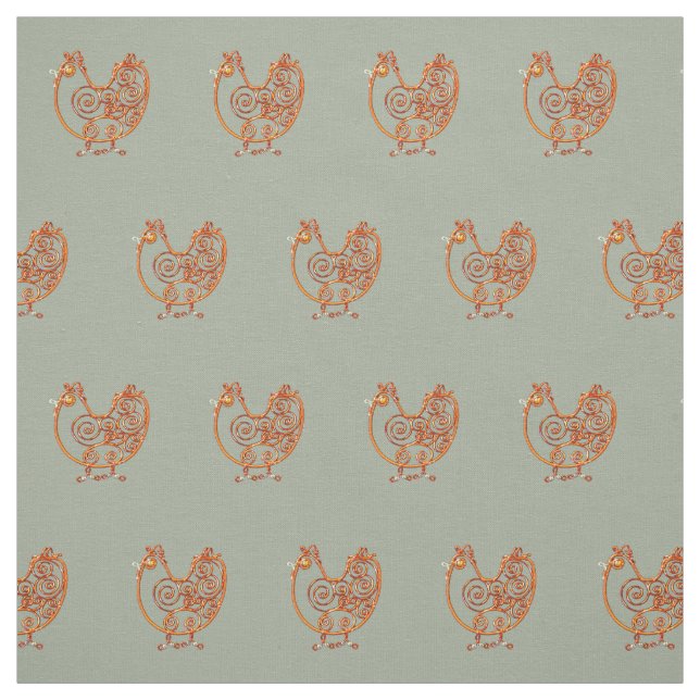 Tela - Pollo de cobre (Retal)