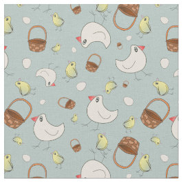 Tela Pollo o huevo divertido patrón sin fisuras