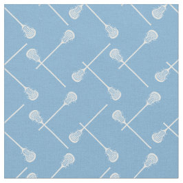 Tela Polvo Azul Lacrosse White Sticks Patterado
