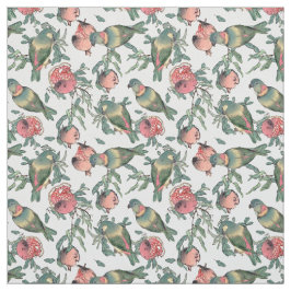 Tela Pomegranato y Aves Aves