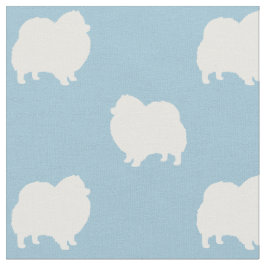 Tela Pomeranian siluetea el modelo