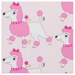 Tela Poodle Personalizado con pelo rosado y sopa