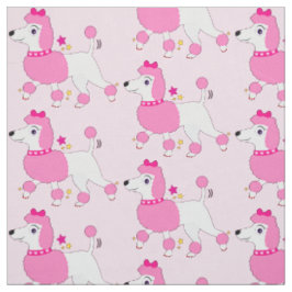 Tela Poodle Personalizado con pelo rosado y sopa