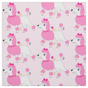 Tela Poodle Personalizado con pelo rosado y sopa
