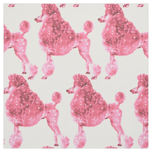 Tela Poodle rosado (Retal)