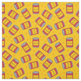 Tela Pop Art Beans Kitchen Food Pattern