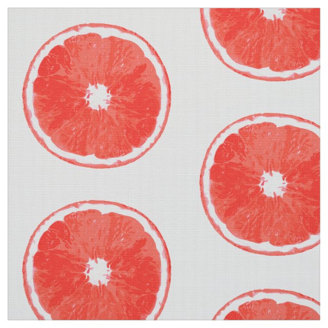 Tela Pop Art Grapefruit Pink Grapefruit Slices - fondo  (Retal)