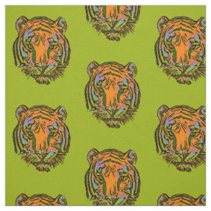 Tela Pop Art TIGER HEAD + tu trasero. e ideas
