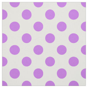 Tela Pos de Lilac y de polka blanca