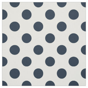Tela Pos de polka azul marino oscuro