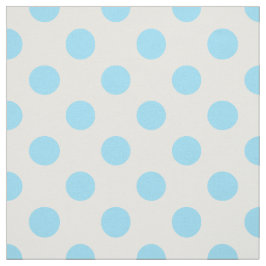 Tela Pos de polka azul y blanco
