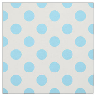 Tela Pos de polka azul y blanco