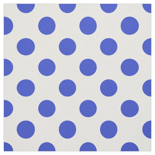 Tela Pos reales de polka azul (Retal)