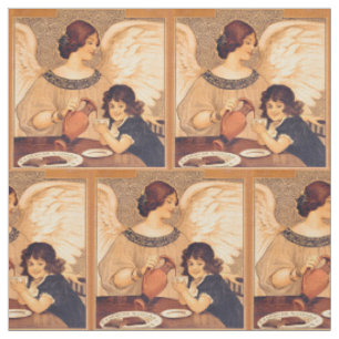 Tela Póster Antiguo del Ángel de Chocolate Francés: Art