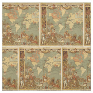 Tela Póster del mapa mundial del Imperio Británico de 1