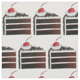 Tela Postre de Gâteau Slice de Pastel de la Selva Negra