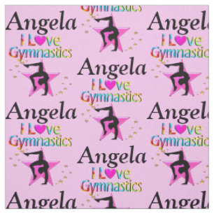 TELA PRECIOSA ROSA ME ENCANTA LA GIMNASTICA PERSONALIZA