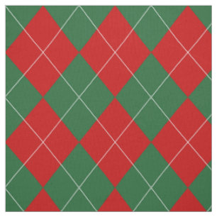 Tela Preppy Argyle Tartán Diamond Plage Verde Rojo