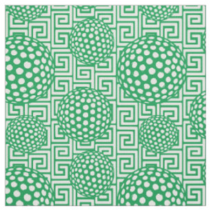 Tela Preppy Golf Greek Key - Verde