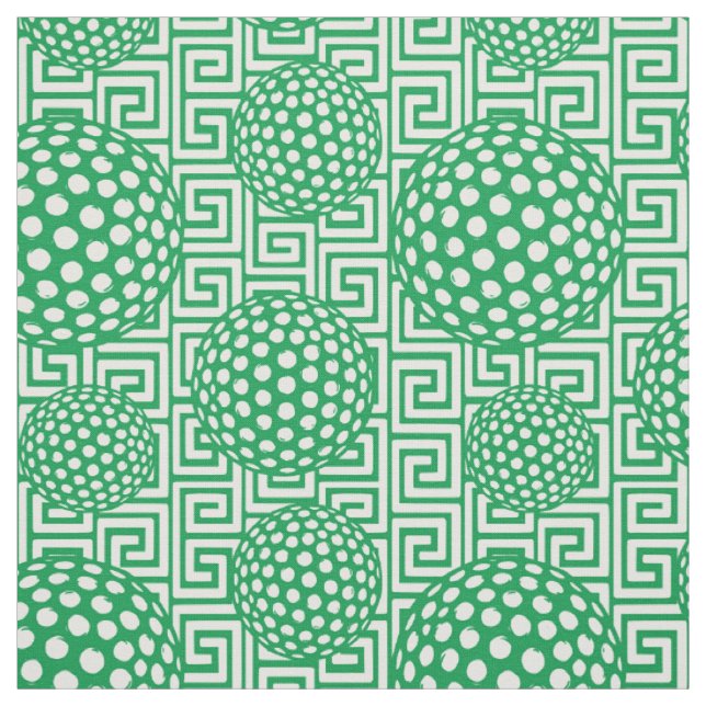 Tela Preppy Golf Greek Key - Verde (Retal)
