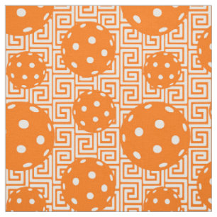 Tela Preppy Pickleball Llave Griega - Naranja
