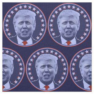 Tela Presidente Donald Trump en azul