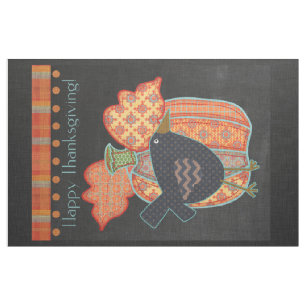 Tela Prim Black Crow Patchwork Pumpkin Acción de Gracia