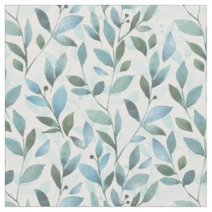 Tela Primavera. Patrón floral acuarela