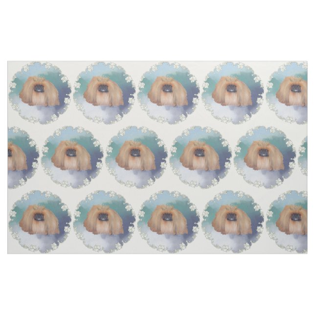 Tela Princesa de hielo pequinés ("Cuarto gordo" (fat quarter))