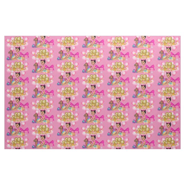 Tela Princesa de rosa ("Cuarto gordo" (fat quarter))