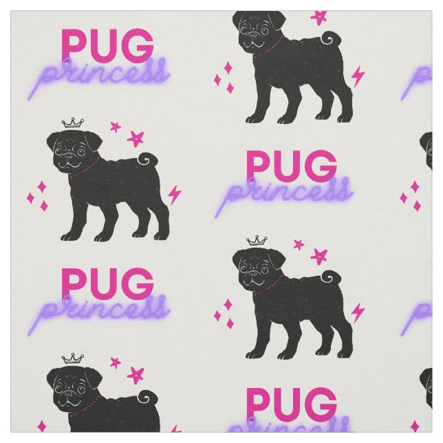 Tela Princesa Pug (Retal)