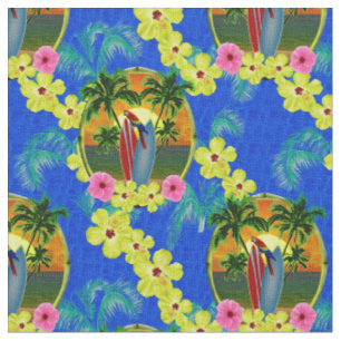 Tela Puesta del sol tropical