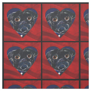 Tela Pug negro