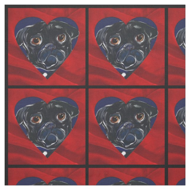 Tela Pug negro (Retal)