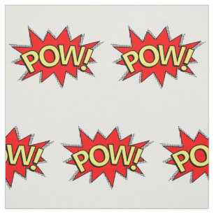 Tela ¡PUM! - Burbuja roja/amarilla del libro cómico de 