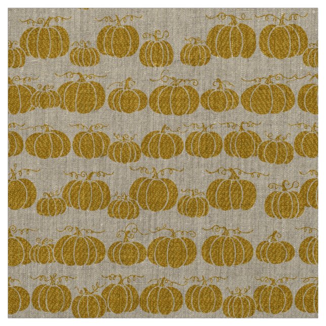 Tela Pumpkin Pathe Stripe - Cinderella Gold Fabric (Retal)