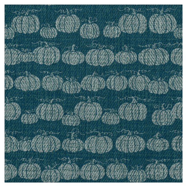 Tela Pumpkin Pathe Stripe - Tonal Teal (Retal)