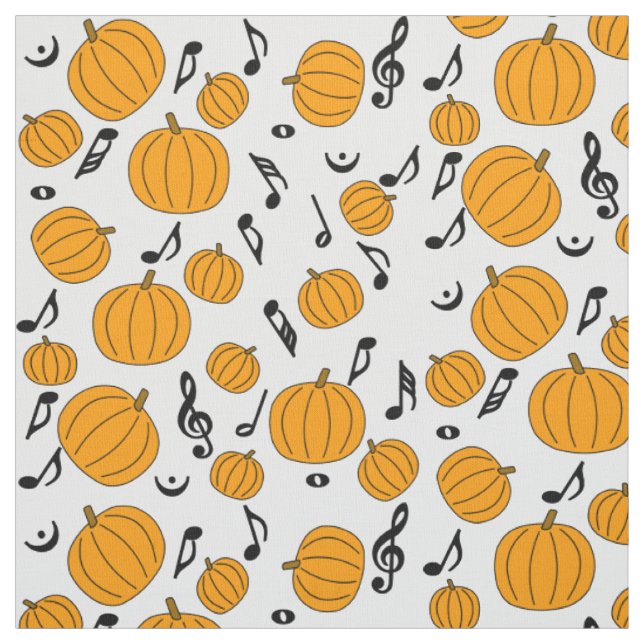 Tela Pumpkins and Music Notes (Retal)