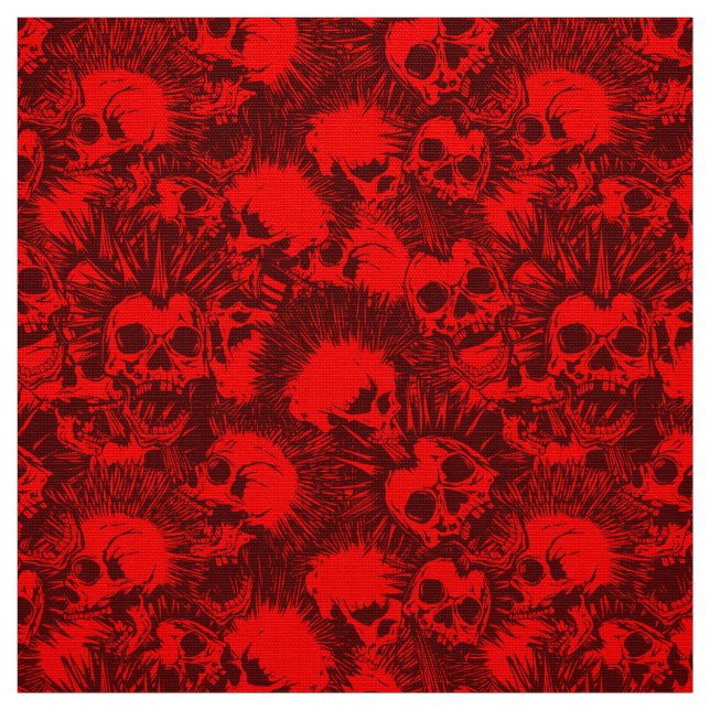 Tela punk de cráneo (Retal)