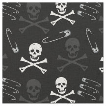 Punk Rock Gótico Grunge Skulls Black