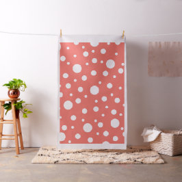 Tela Punto de coral polka