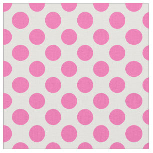 Tela Punto de Polka Rosa Caliente