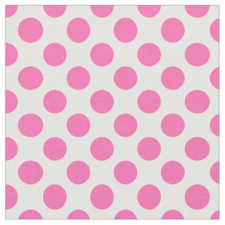 Tela Punto de Polka Rosa Caliente