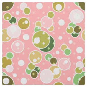 Tela Punto de polka rosa, rosa, multicolor