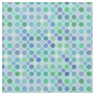 Tela puntos añil, verde, morado, azul y rosa