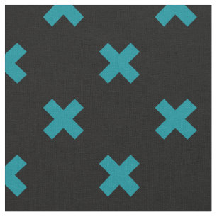 Tela puntos cruzados verde azulados sobre negro