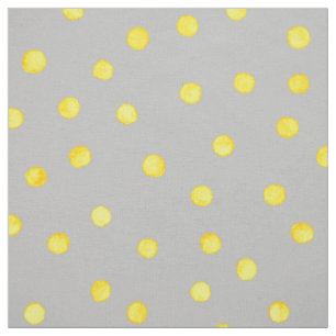 Tela Puntos De Confetti Amarillo Y Gris