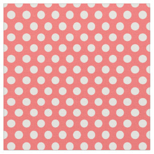 Tela Puntos de Coral Polka