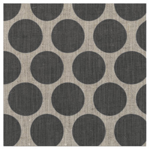 Tela Puntos de Mod Gris Carbón